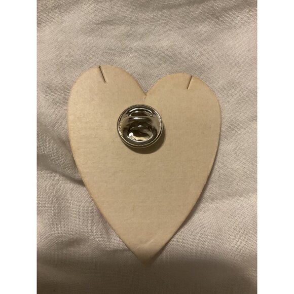 Double Gold-Tone Heart-Shaped Pin Brooch - Picture 2 of 3